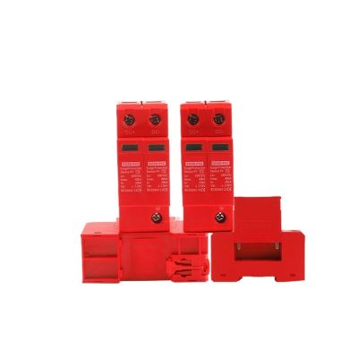 2P DC SPD Surge Protector Lightning Low-Voltage Arrester Device 20KA-40KA 500/600/800/1000V Home Protective Electrical Equipment(800V)