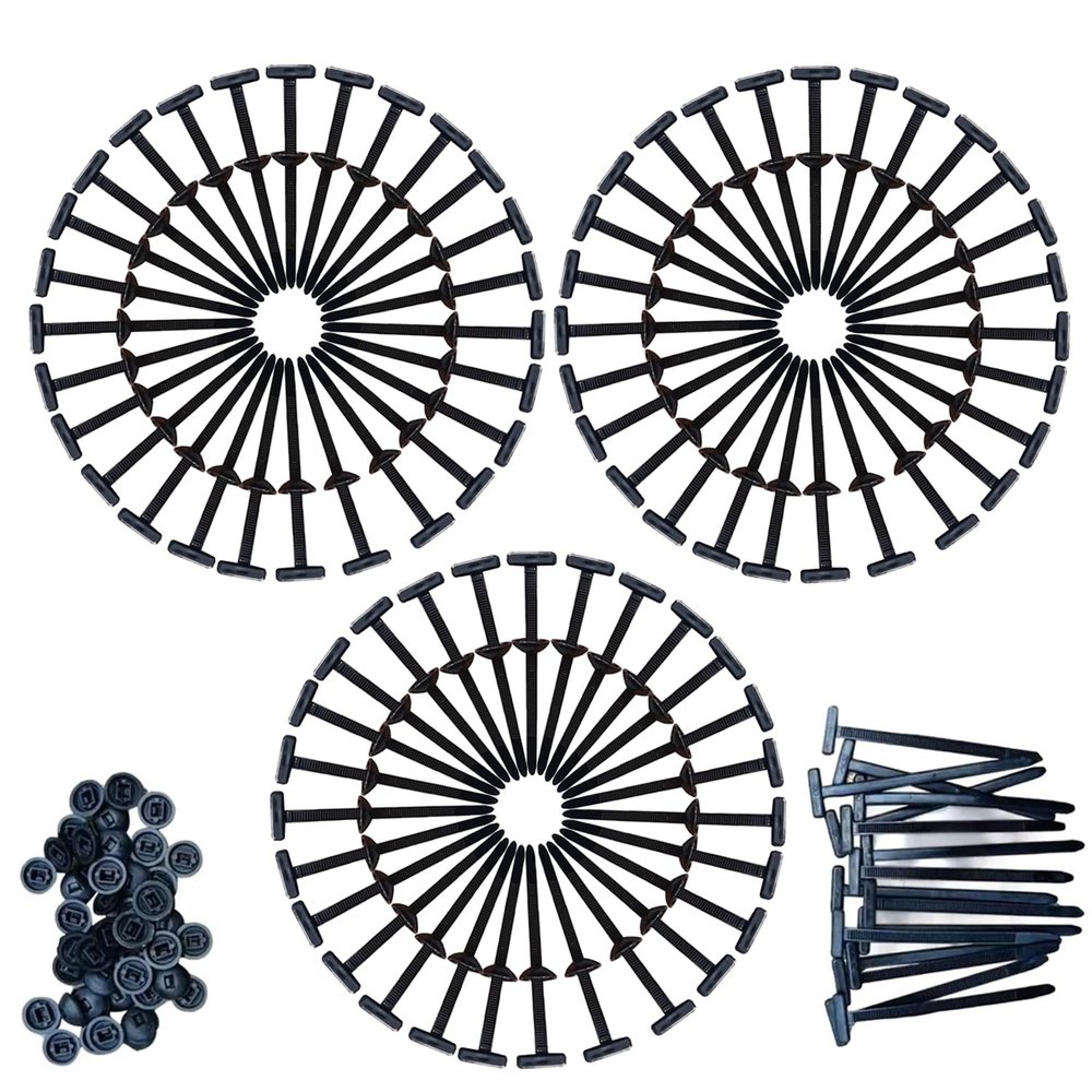 2025 NEW Nylon Cable Tie Buckle, Nylon Universal Cable Tie Buckle Pin and Button Zip Ties Self-Locking Fixed Cables Wire Fastening Straps, Multifunctional Zipties for Car Daily Repair Clips (200pcs)
