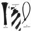 2025 NEW Nylon Cable Tie Buckle, Nylon Universal Cable Tie Buckle Pin and Button Zip Ties Self-Locking Fixed Cables Wire Fastening Straps, Multifunctional Zipties for Car Daily Repair Clips (200pcs) view 2