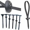 2025 NEW Nylon Cable Tie Buckle, Nylon Universal Cable Tie Buckle Pin and Button Zip Ties Self-Locking Fixed Cables Wire Fastening Straps, Multifunctional Zipties for Car Daily Repair Clips (200pcs) view 4