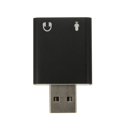 BESPORTBLE Aluminum USB External Stereo Sound Adapter Drive Headphone and Microphone Jack for Laptop Desktop Gaming Music Playback