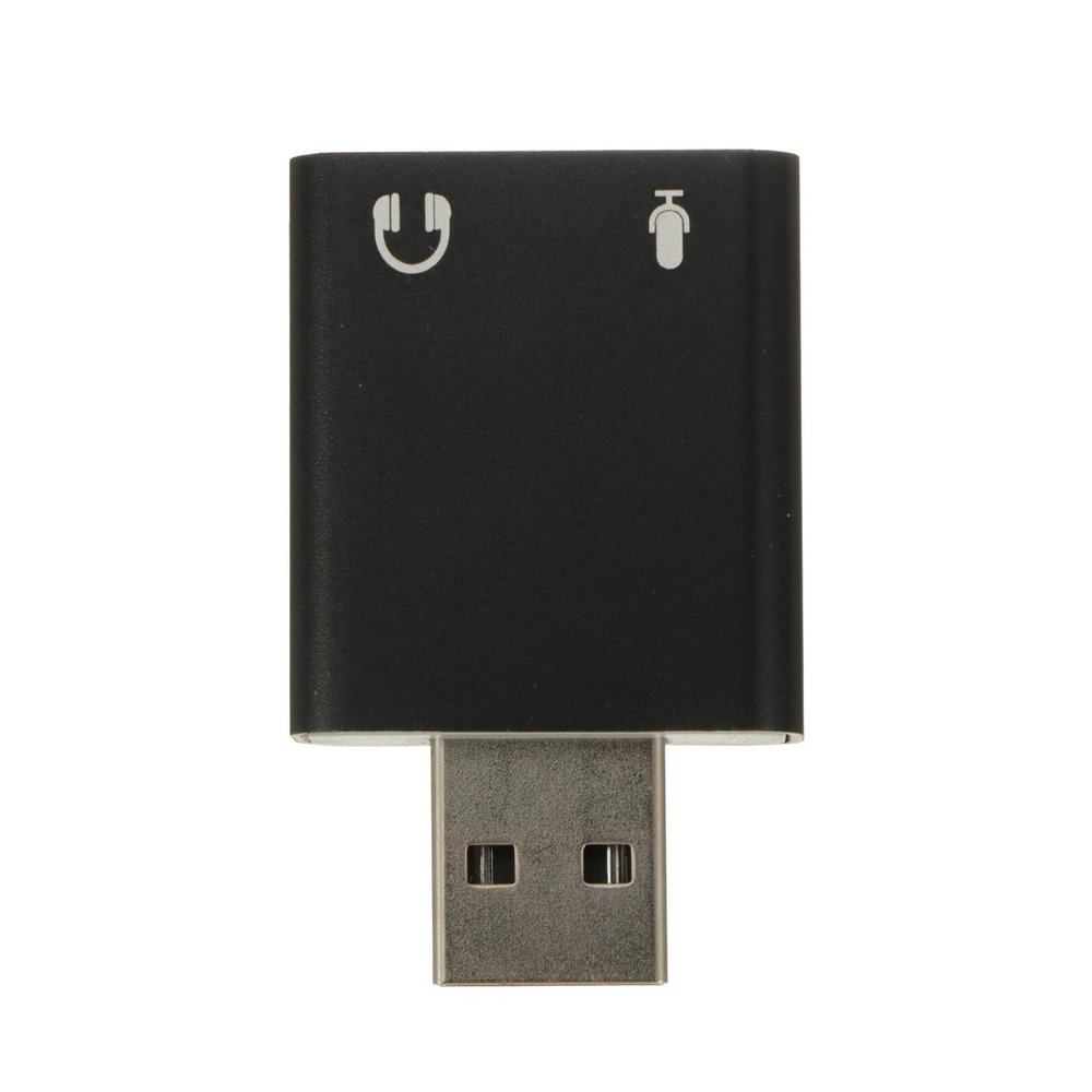 BESPORTBLE Aluminum USB External Stereo Sound Adapter Drive Headphone and Microphone Jack for Laptop Desktop Gaming Music Playback