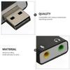 BESPORTBLE Aluminum USB External Stereo Sound Adapter Drive Headphone and Microphone Jack for Laptop Desktop Gaming Music Playback view 3