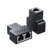 2PCS RJ45 Splitter 1 to 2 Ethernet Adapter Internet Cable Extender RJ45 Connector Coupler view 1