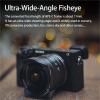 Compatible for Sony E 7.5mm F2.8 Mark II Ultra Wide-Angle Fisheye Lens XF Z M4/3 EOS-M M50 RF(RF Mount) view 3