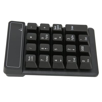 SUNGOOYUE Wireless Number Pad, 19-Key ABS Black Keypad with 2.4GHz Technology, 10M Range, Portable Design for Data Entry