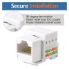 10-pack of RJ45 Cat6 jacks and punchdown brackets (not compatible with patch panels)(Blue) view 3