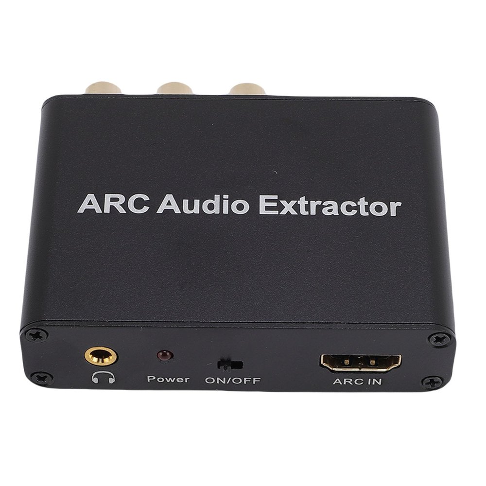 Zunate ARC Adapter, 192KHz HDMI Audio Extractor with Optical Coaxial Output, Auto Signal Muting Converter for TV to Soundbar Home Theater System, Aluminum Alloy Build
