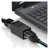 2PCS RJ45 Coupler Ethernet Extender 1000Mbps, Cat6A Cat6 Cat5e Ethernet Adapter LAN Connector view 4
