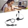 Mbeysaq Call Center Headset Noise Reduction Ergonomic Wired Customer Service Headphone for Home Office Call Center Telemarketing view 3