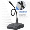 PUSOKEI Gooseneck Condenser Broadcast Microphone for Desktop Conference, 100Hz-16KHz Frequency Response, Single Directional with Noise Reduction, 360 Adjustable, Easy PC Connection view 4
