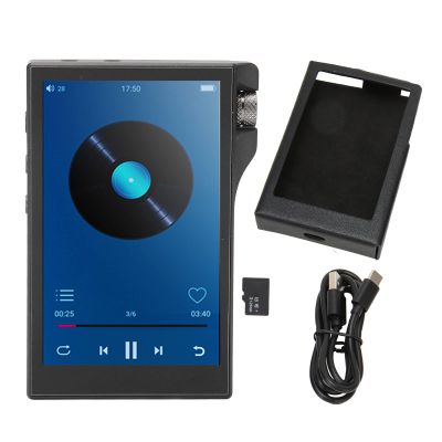 Asixxsix MP3 Player with Bluetooth 4.0, 4 Inch IPS Touch Screen Music Player Lossless 16GB RAM Quad Core Digital Audio Player for Kids Gifts, Family Office Travel (16GB RAM and 128GB Memory Card)