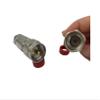 2PACK UHF Male PL259 connector for ANDREW FSJ4-50B CommScope 1/2" Superflexible Helix Coaxial Cable 50 Ohm RF Feeder Adapter Suitable For SCF12-50J 1/2 inch Superflexible Corrugated Coax Cable Ends view 4