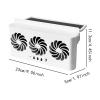 Car Window Fan Solar Power USB Auto Window Fan Multifunctional Automotive Cooling Accessories- White view 2