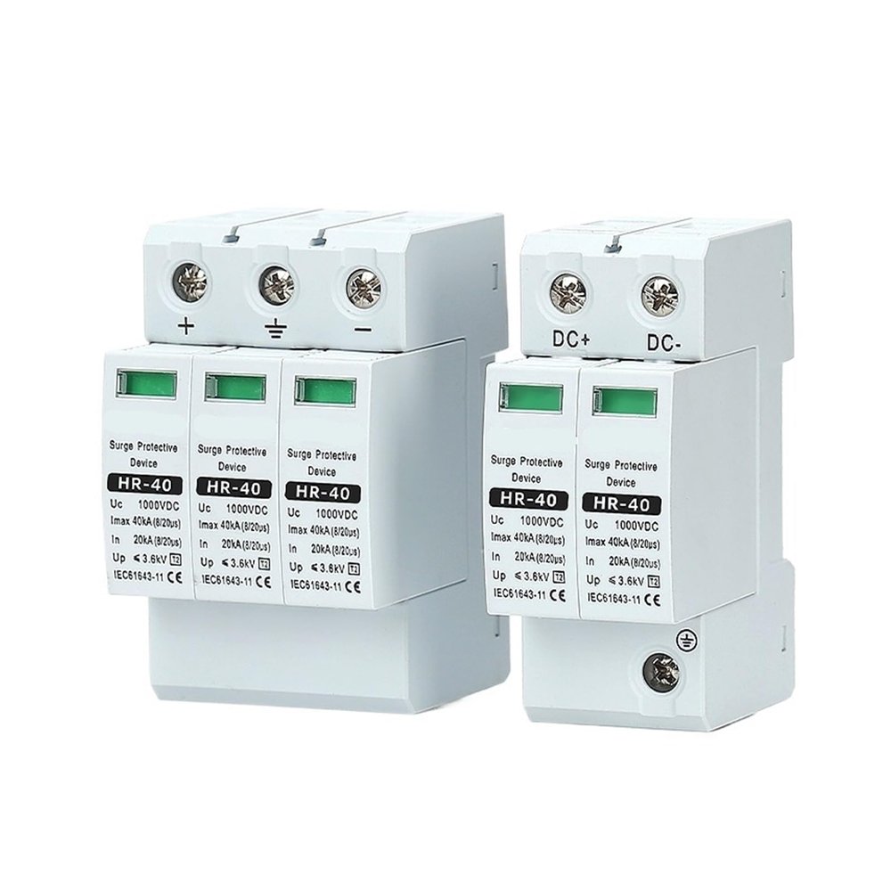 DC Surge Protection Device 2P 3P500V600V800V1000V ovoltaic Solar Lightning Arrester(2P,1000V)