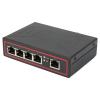 SUNGOOYUE Industrial 5-Port Ethernet DIN Rail Switch, Aluminum Alloy Construction, -40F to 185F Temperature Range, Dual Power Input, 10/100Mbps, 4.6x3.1x1.2 Inches view 4