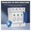 TXST-P40 AC SPD Din Rail 1P+NPE 3P+NPE 50KA T1 T2 385V 275V 255V House Surge Protector Protective Low-Voltage Device Lightning Arrester(275V,1P NPE) view 2