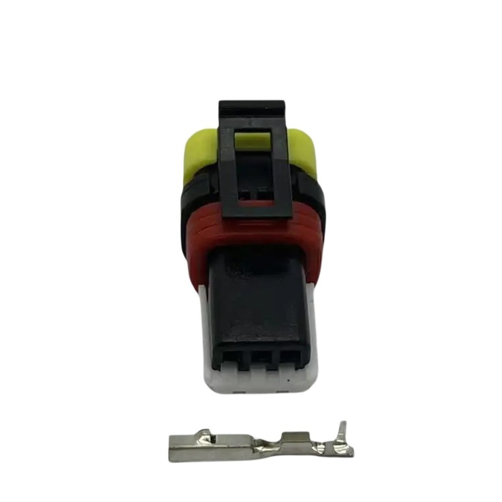 1/5/10/20/50 Sets 3 Pin 1-936527-2 Auto Connector Headlight Cable Socket Light Height Adjustment Motor Plug for(1 Set 3p Female)