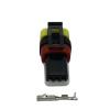 1/5/10/20/50 Sets 3 Pin 1-936527-2 Auto Connector Headlight Cable Socket Light Height Adjustment Motor Plug for(5 Sets 3p Female) view 1