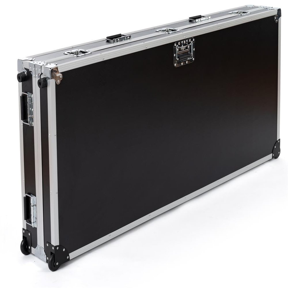 Displays2go Rolling Hard Case for 43" Digital A-Frame Displays  Lockable Storage with EVA Foam Padding & Handles (DCASEAFR43)