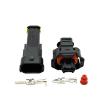1/5/10/20 Sets 2 Pin 1928403689 1928404226 Male Female Connector Plug Wiring Harness Cable 3.5 MM Socket(5 Sets Male Female) view 2