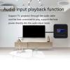 Dpofirs 1.7 Inch Wall Mount Music Amplifier, 2x25W Bluetooth 5.0 Stereo Audio Receiver with Remote Control, Support MP3 / WMA/WAV/AAC, Home Cafe Commercial Use (Black) view 3