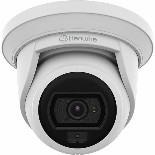 Hanwha Vision ANE-L7012L A Series 4MP Super-Compact White Light Flateye Camera, 3mm Lens, IP66, IK10