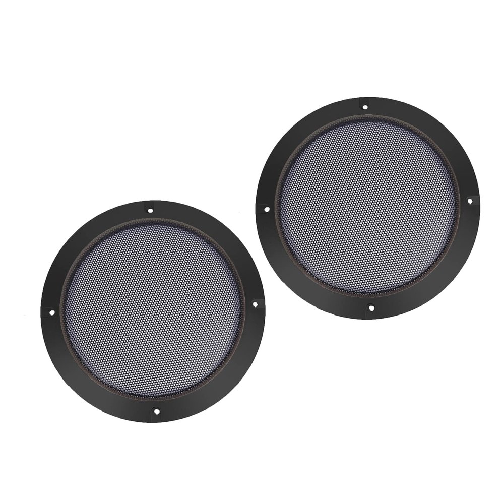 2PCS Black Car Grill Mesh Enclosure Net Protective Cover for Car Subwoofer 2In 3in 4in 5in 6.5in 8inches