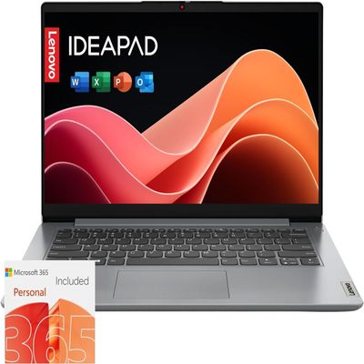 Lenovo IdeaPad 1i Laptop with Office 365 Home and Business  20GB RAM  1TB Cloud Storage and 512GB SSD  Intel Core  14 Anti-Glare Screen  WiFi-6  Windows 11 no Mouse