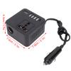 YWBL-WH Car Power Inverter, 150W DC 12V 24V to AC 110V 220V Converter with 4 USB A and 1 Type C Ports, for Road Trips Camping Emergencies view 2
