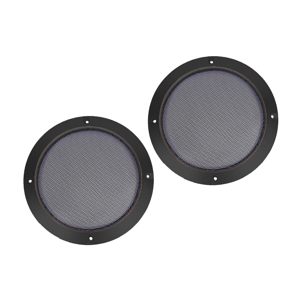 2PCS Black Car Grill Mesh Enclosure Net Protective Cover for Car Subwoofer 2In 3in 4in 5in 6.5in 8inches