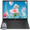 HP 15.6" Touchscreen Laptop Computer, Windows 11 Home 16GB RAM 1TB SSD, AMD Ryzen 7 5825U, FHD 1920 x 1080 IPS LED Display, Numeric Keypad, Camera Privacy Shutter, SageNova Earphones, Black view 1