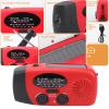 Zunate Emergency Weather Radio AM FM NOAA WB with 2000mAh Power Bank, Solar Hand Crank Portable Radio with LED Flashlight for Camping Hiking Storms view 2