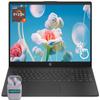 HP 15.6" Touchscreen Laptop Computer, Windows 11 Home 32GB RAM 1TB SSD, AMD Ryzen 7 5825U, FHD 1920 x 1080 IPS LED Display, Numeric Keypad, Camera Privacy Shutter, SageNova Earphones, Black view 1