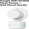 Google WiFi - AC1200 - Mesh WiFi Router System + Wall Mounts for Google - 1500 Sq Ft Coverage - Seamless Signal for Smart Home Devices - 1 Pack - Snow view 2
