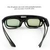 Dpofirs GL1800 Projector 3D Glasses Active Shutter DLP Link Rechargeable for All DLP Link Projectors with Optical Communication Method,LED Indicator Light Flicker (Black) view 2
