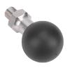 ciciglow 1.5 inch Ball Head, Integrated Rubber Head Stainless Steel Screw Rod with 1/2 Thread for Connecting Rod and Base Mount 360 Rotation Rubber Grip view 1