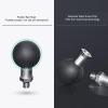 ciciglow 1.5 inch Ball Head, Integrated Rubber Head Stainless Steel Screw Rod with 1/2 Thread for Connecting Rod and Base Mount 360 Rotation Rubber Grip view 2