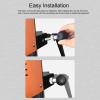 ciciglow 1.5 inch Ball Head, Integrated Rubber Head Stainless Steel Screw Rod with 1/2 Thread for Connecting Rod and Base Mount 360 Rotation Rubber Grip view 3