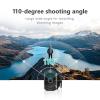 Jectse 2.7K HD Head Mounted FPV Video Camera, 0.96in Screen Wearable Vlog Cam, 110 Degree Wide Angle, WiFi APP Control for Walking Travel Cycling (with 32G Memory Card) view 3