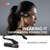 Jectse 2.7K HD Head Mounted FPV Video Camera, 0.96in Screen Wearable Vlog Cam, 110 Degree Wide Angle, WiFi APP Control for Walking Travel Cycling (with 32G Memory Card) view 4