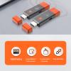 Luocute Wireless Transmitter and Receiver, 4K Decode 1080P Output 60Hz Dual Band 2.4G 5.8G Wireless Extender Kit, with Plug and Play No WiFi Needed, for Projector TV Laptop PC Monitor view 2