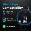 AutoSky Mirror Sync AMS-1 | Wireless CarPlay Adapter & Smartphone Screen Mirroring Device | USB-A & USB-C | Converts Wired CarPlay to Wireless | Plug & Play Connection view 4