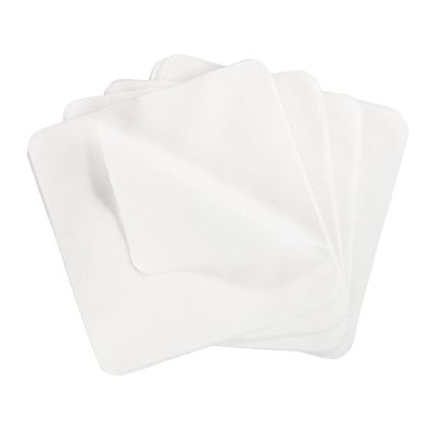 25 Pieces Chamois Cloth for Pottery, Suede Smoothing Pot Cleaning Cloth for Window Cameras Phones Doors- White