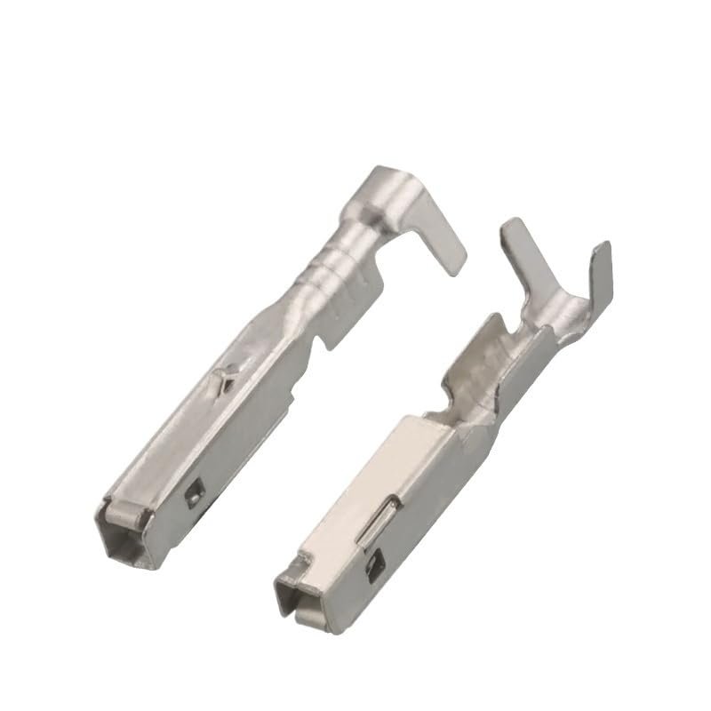 50/100/200/500Pcs Brass Tinned Automotive Terminal Connector Splice Pin1.5 MM Female Crimping Terminals DJ622-F1.5AG334(50 pcs)