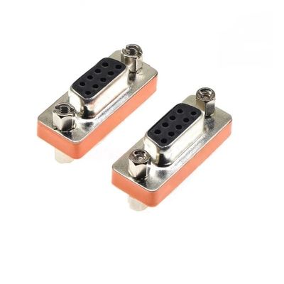 LOKLNEYK DB9/15/25/37 Pin VGA F to F/M Rs232 Serial Port Connector MI NI Gender Changer Adapter Null Modem(Null Modem F-F)