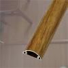 12 24 36 48 60 72 79 in Long Aluminum Alloy Wire Guard Raceway, Wood Grain Wire Guard Surface Cord Cover, Paintable Floor Cable Protector(B-1 pc,L x Outer Width 72in x 1.2in) view 1