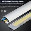 12 24 36 48 60 72 79 in Long Aluminum Alloy Wire Guard Raceway, Wood Grain Wire Guard Surface Cord Cover, Paintable Floor Cable Protector(B-1 pc,L x Outer Width 72in x 1.2in) view 4