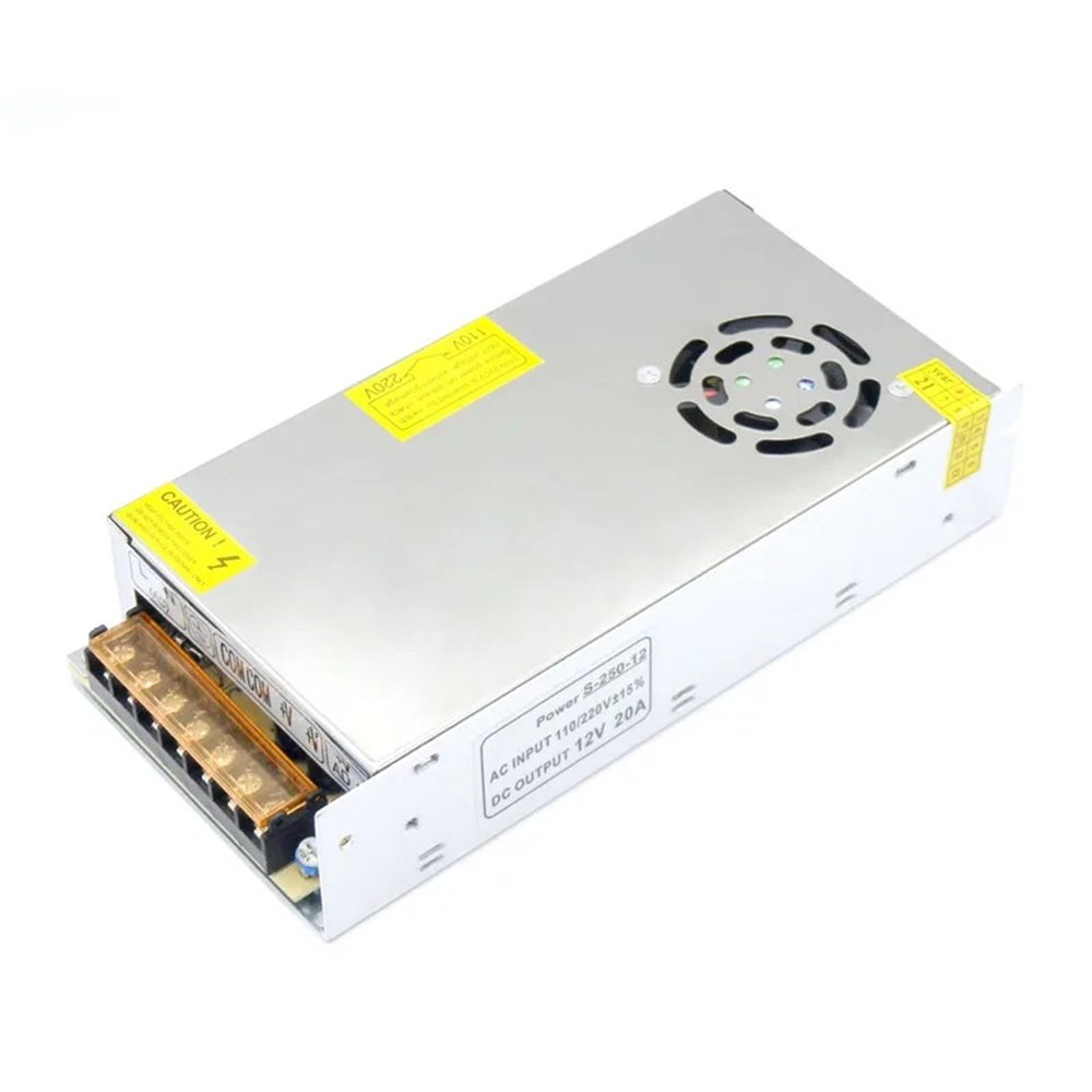 12V 20A 250W Regulated Switching Power Supply 110v 220v AC DC Transformer for Security Surveillance CCTV Camera S-250-12 SMPS