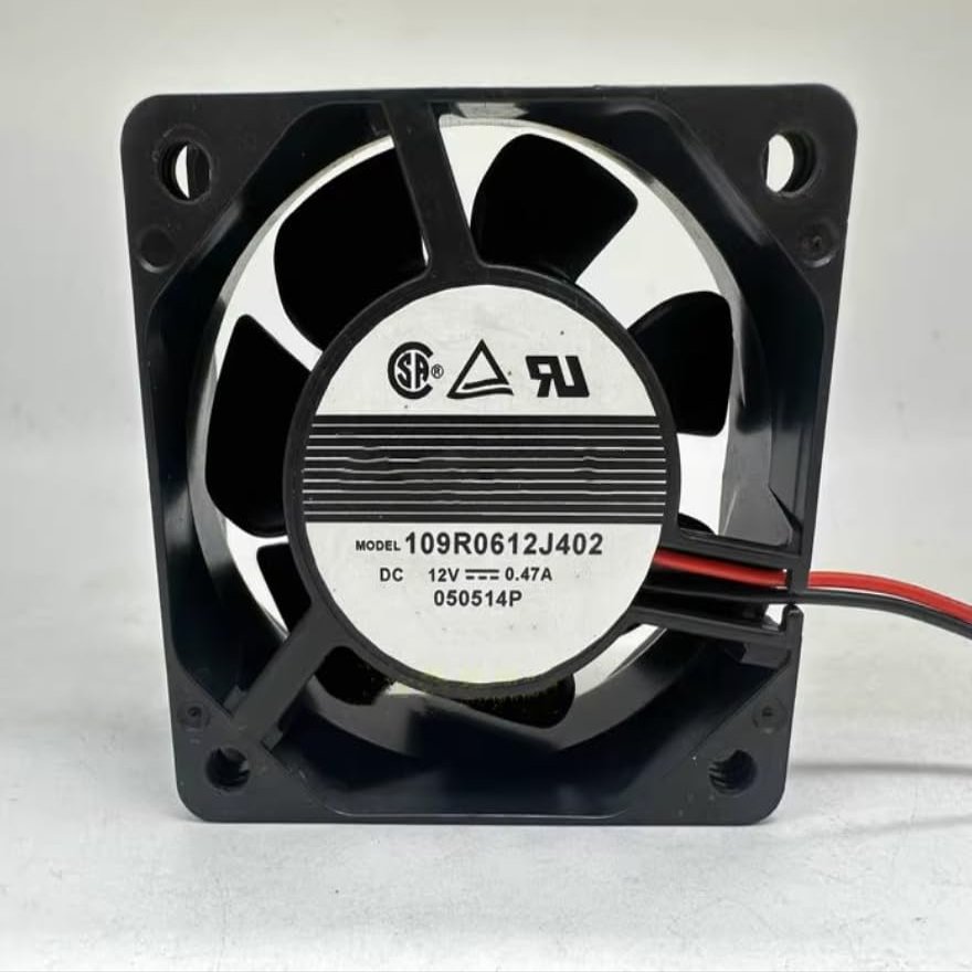 109R0612J402 DC 12V 0.47A 60x60x25mm 2-Wire Cooling Fan
